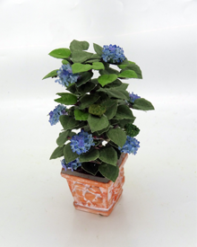 (image for) 12th Scale Dollshouse Miniature Blue Hydrangea